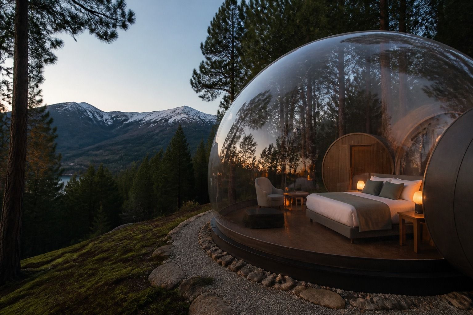 Hotel burbuja en Granada: Sierra Nevada, Dúdar y noches frescas