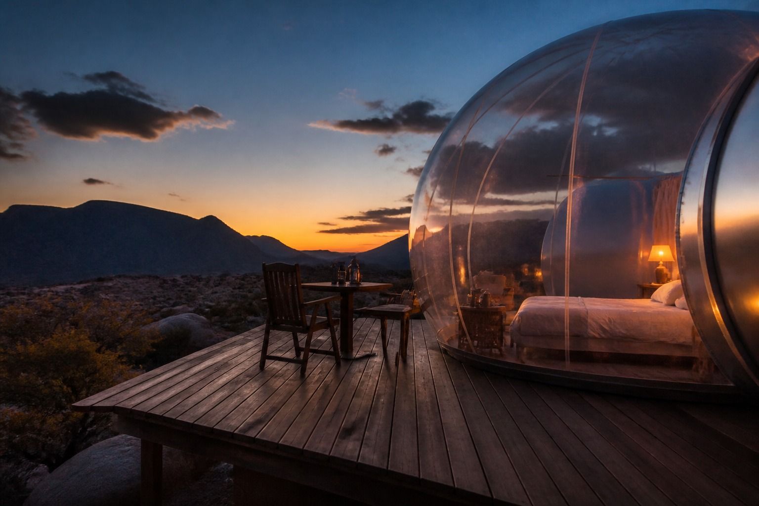 Precio de un hotel burbuja: qué pagas realmente en una noche